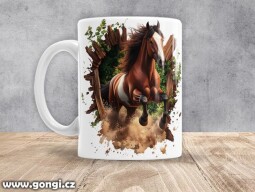 Hrnek - 0389 - Kůň v běhu 09